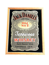 Jack Daniel's Old No. 7 Tennessee Sour Mash Whiskey Miroir Publicitaire 66x50
