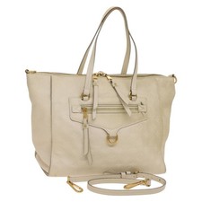 LOUIS VUITTON Monogram Empreinte Lumineuse PM Bag 2way White M93411 Auth 130404