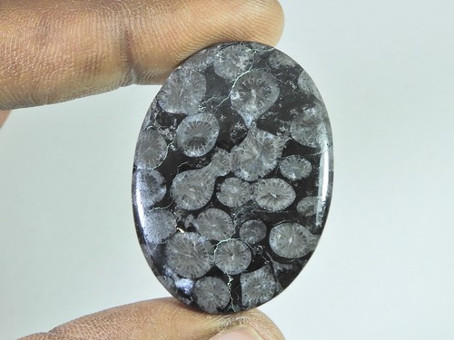 49cts cabochon ovale corail - cabochon,