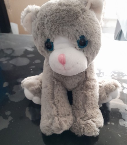 Peluche chat gris tous mignon - peluche,