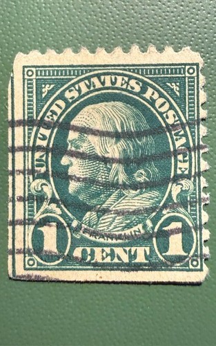 Rare timbre usa vert - (1,