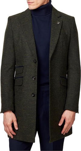Hommes tweed long - long, manteau