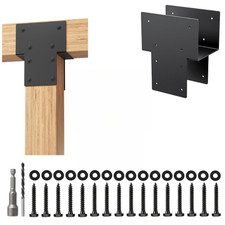 Kit de support de connecteur de pergola robuste en acier avec kit d'installation