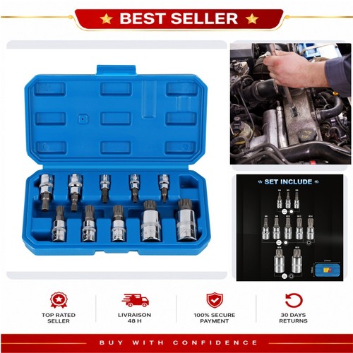 Douilles torx mâles cprosp - douilles, 10