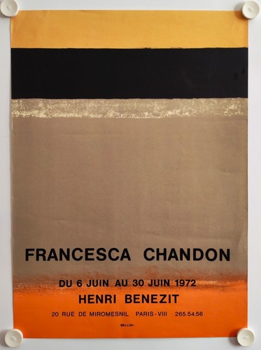 Affiche francesca chandon 1972 - francesca,