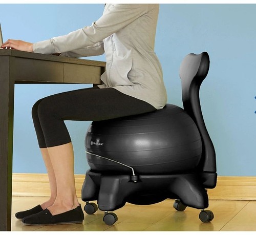 Gaiam balance ball chair with - ball,