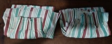 145 X 230cm Cotton Striped Fabric Double Curtains