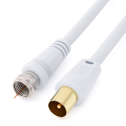 Câble coaxial plug vers rf - coaxial, f-plug