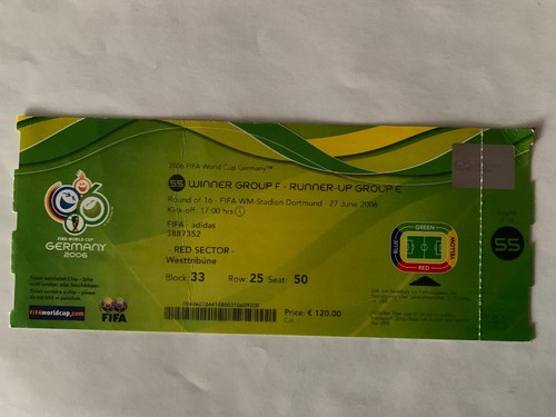 Ticket world cup 2006 germany - 2006,
