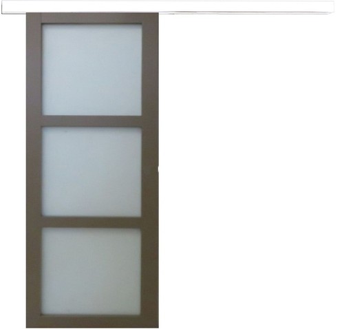Porte coulissante gris taupe - porte,