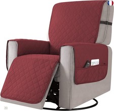 Astis Housses de Fauteuil inclinable, Couverture Protecteur Canapé 1 Place Doux 
