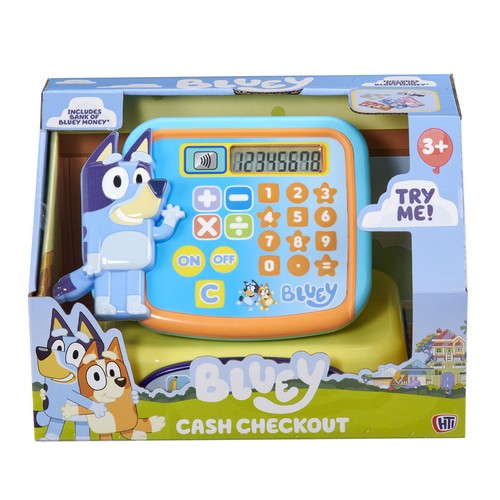 Bluey jeu caisse - bluey, de