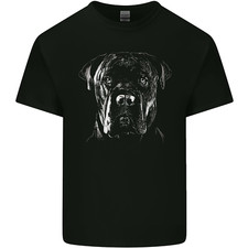 T-Shirt En Coton Pour Homme Avec Tête De Cane Corso