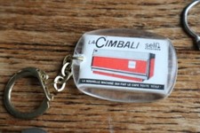 ancien porte cle publicitaire MACHINE A CAFE CIMBALI BRASSERIE MOUZE COLMAR