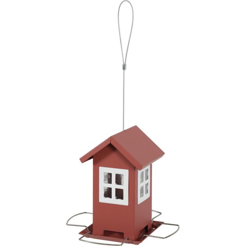 Mangeoire maisonnette rouge - , 4