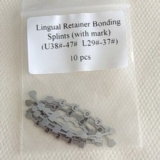 Dentales de ortodoncia Lingual retenedores Splits vinculación con marca de