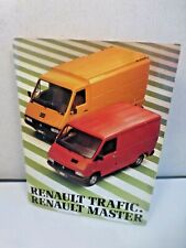 Original prospektus sale brochure catalogue RENAULT TRAFIC MASTER depliant 8p 