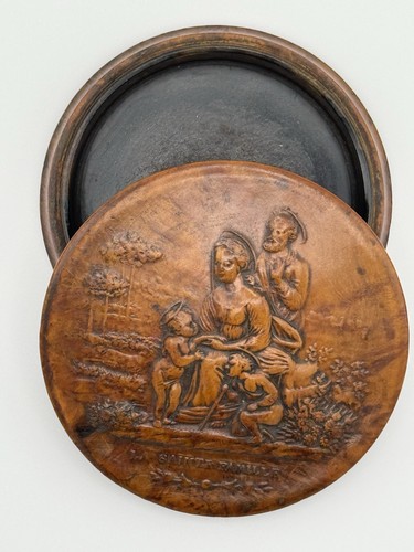 Tabatière ronde bois - tabatière,