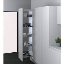 Colonne coulissante cuisine 852 - 5 étagères - hauteur 2185 mm - L 400 mm INOXA