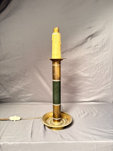 Ancien pied lampe colonne - ancien,