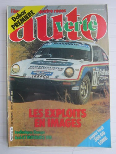 Auto verte 4x4 dakar - n°, /dakar