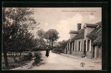 Old postcard Brinon-sur-Sauldre, Rue Sableuse 