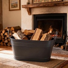 Seau à cendres pour bois de chauffage, brasero robuste pour jardin de