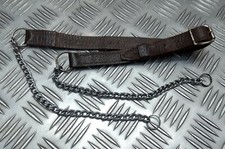 Vintage Sporran Bracelet Cuir Avec Chaînes Guerre Mondiale Two Motif non Émis