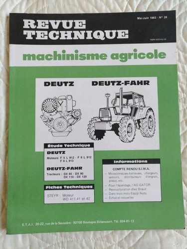 Revue technique tracteur - revue,