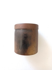 Petite Boîte en Cuivre / Laiton Ancienne avec Couvercle - Travail de Tranchées