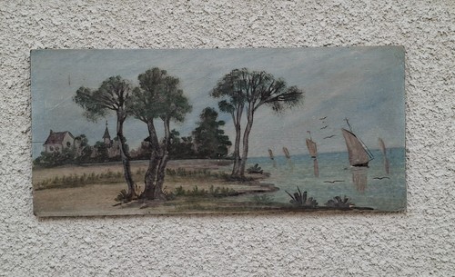Tableau vintage peint la - a,