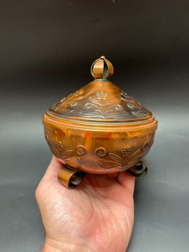 Vintage repoussé copper - vintage,