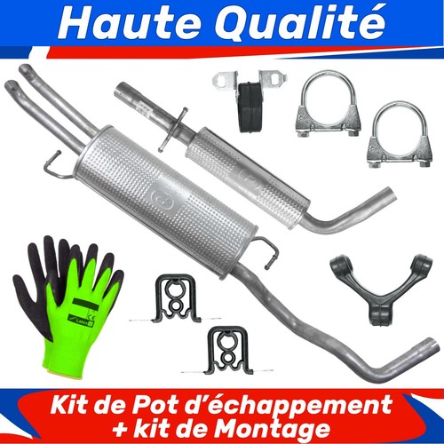 Kit pot échappement pour - de, d'échappement