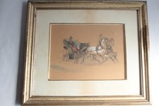Dessin original attelage militaire Jeanneret 1845 XIXe siècle (74419)