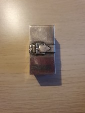 PORTE BRIQUET METAL ARGENTEE