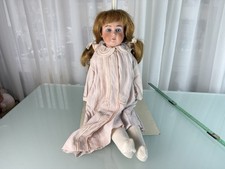 Poupée d'artiste ancienne tête porcelaine poupée 53 cm. État voir photo