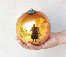 Boule En Verre Doré Allemande