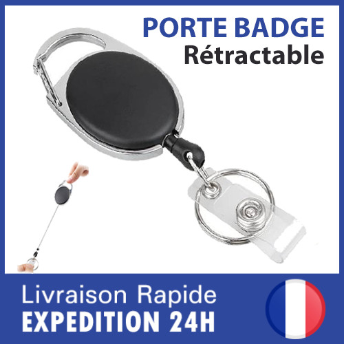 Porte badge enrouleur