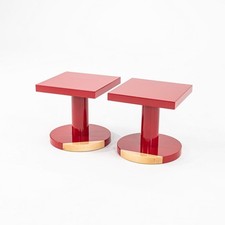 2022 Neri and Hu for Moooi Common Comrades Red Tailor Side / End Table 2x Avail