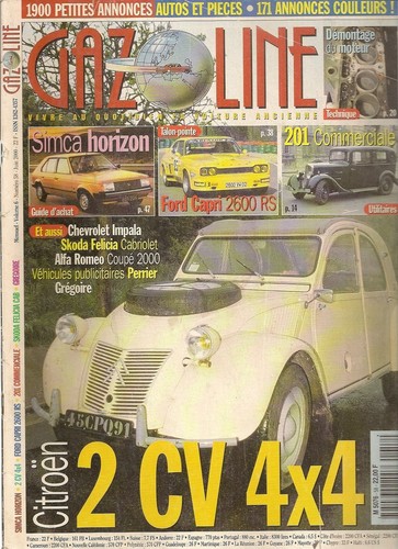 Gazoline citroen 2cv 4x4 - 58,