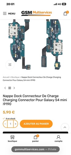 Connecteur charge samsung - connecteur,