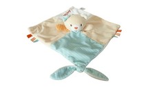Doudou ours plat attache