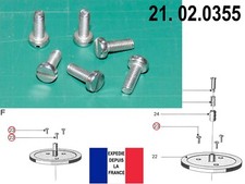 Jeu de 6 Vis de Plateau Porte-Bobine INOX pour Revox A77 B77 A67 A700 PR99 B67