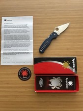 Spyderco Para 3 LW C223PCBL - Blue FRN - Satin SPY27