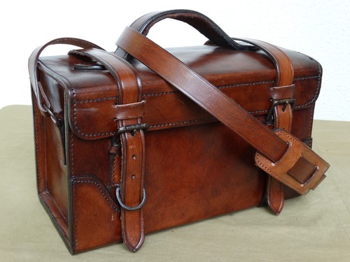 Sac cuir vintage mallette - cuir, vintage,