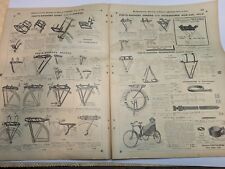 VII part of catalog cycles bicycles handles luggage rack bags saddles 1923