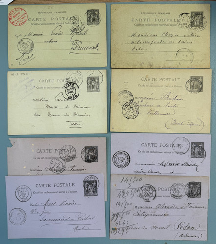 Lot entiers postaux sage 10c - lot,