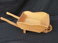 Petite brouette en bois de poupée jouet décoration vintage plantes pot de fleurs