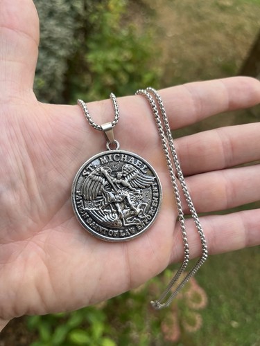 Collier médaille saint michel - médaille,