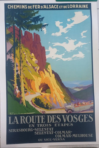 Affiche ancienne route des - ancienne,